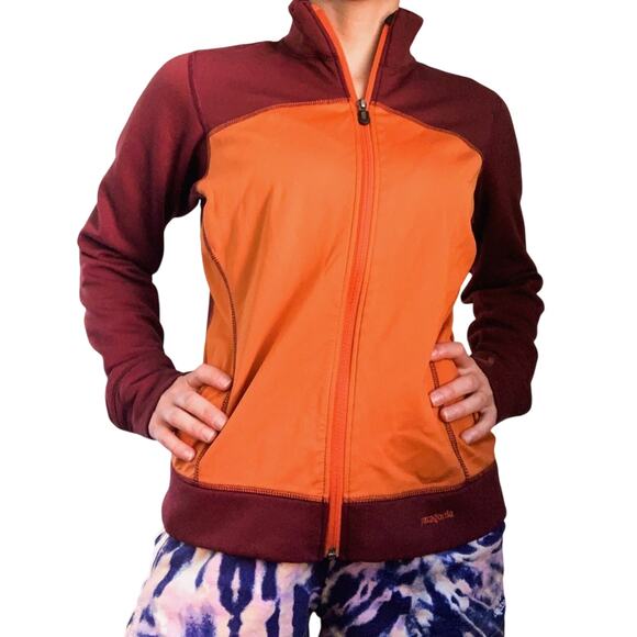 Patagonia Tops - Patagonia Orange and Red Zip Up Jacket